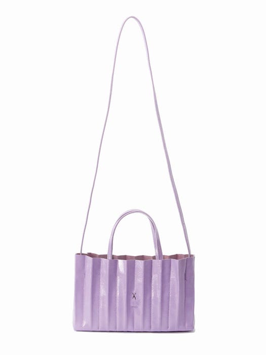 Lucky Pleats 3 Way Shoulder Bag - Chalk Violet