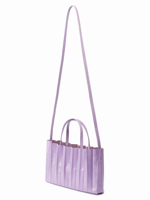 Lucky Pleats 3 Way Shoulder Bag - Chalk Violet