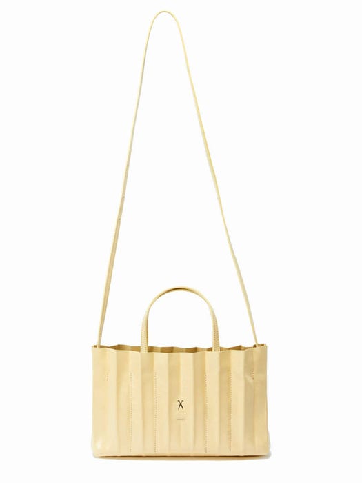 Lucky Pleats 3 Way Shoulder Bag - Butter