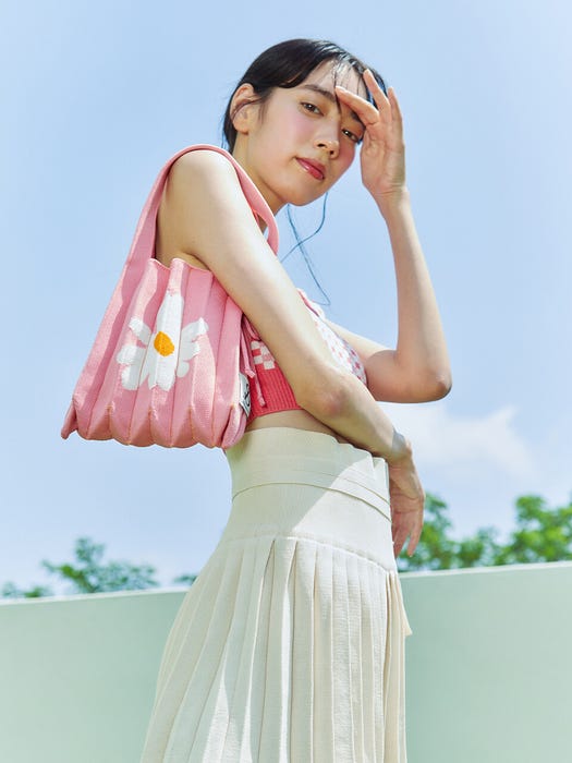 Lucky Pleats Knit Bag S Daisy