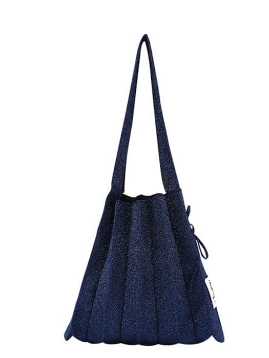 Lucky Pleats Knit Bag S Starry