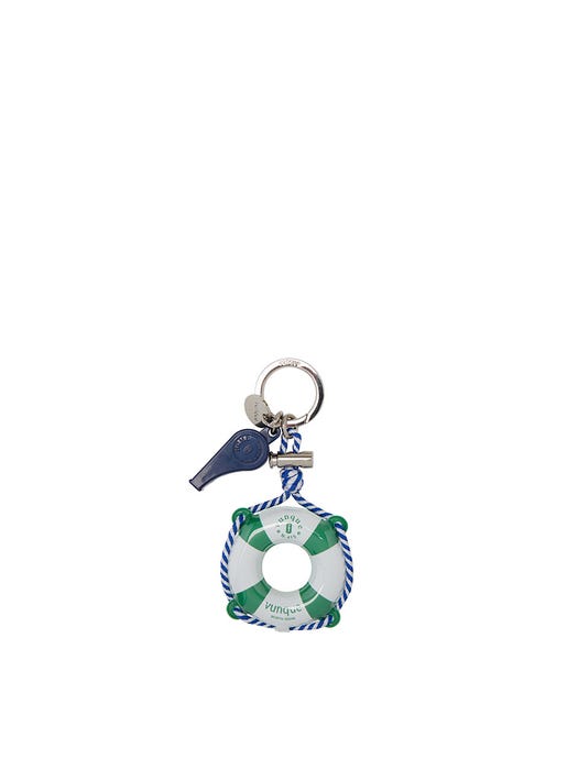 Lifesaver Charm Keyring - Green