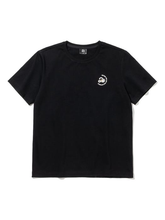 Front and Back Logo Point Shirt - Black