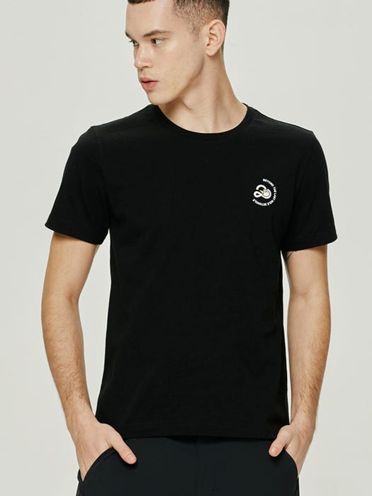 Front and Back Logo Point Shirt - Black