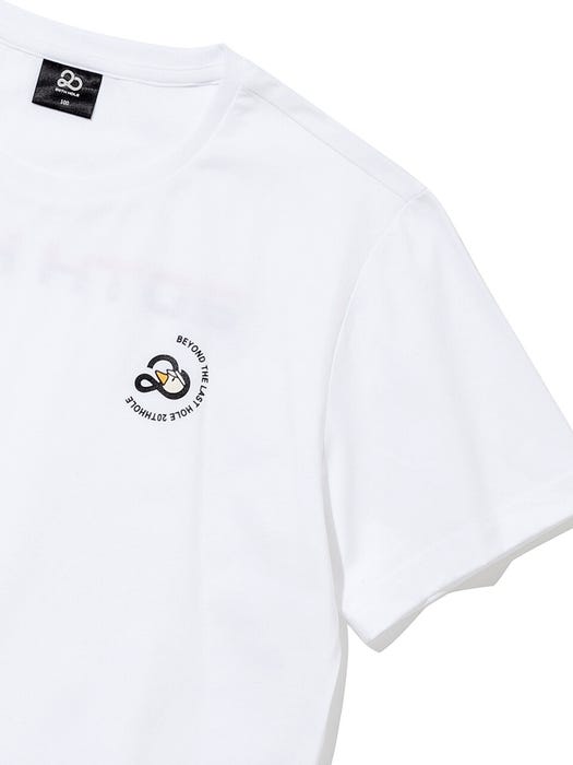 Front and Back Logo Point Shirt - White