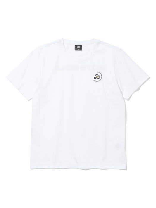 Front and Back Logo Point Shirt - White