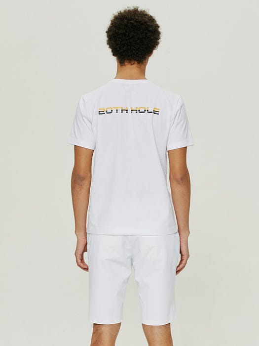 Front and Back Logo Point Shirt - White