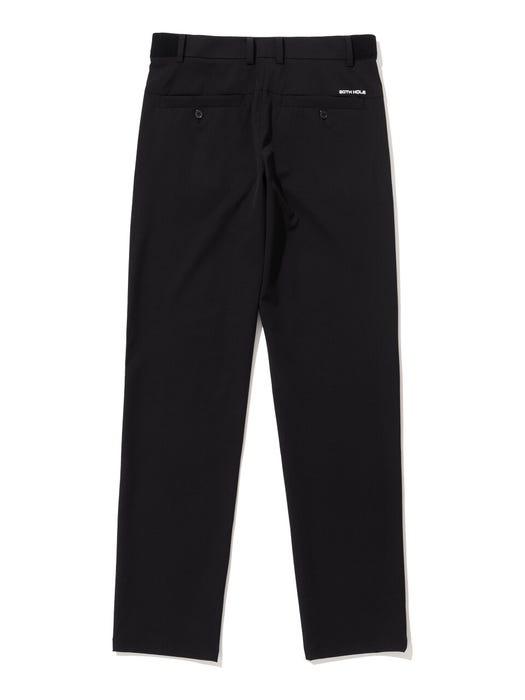 Banding Point Basic Pants - Black
