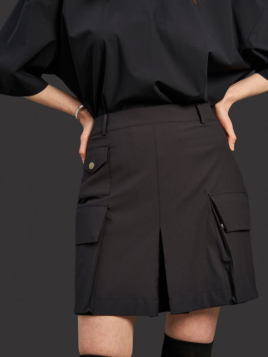 Performance Cargo Skirt - Deep Black