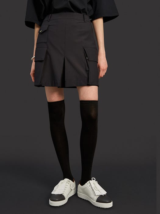 Performance Cargo Skirt - Deep Black