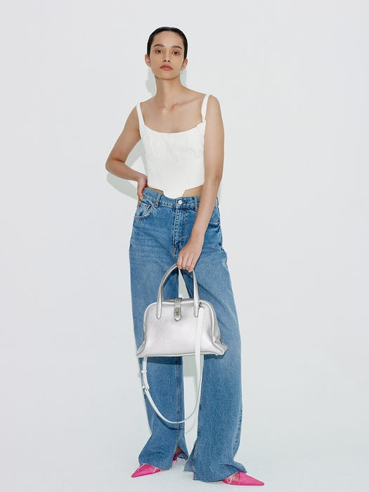 Toque Tote M Bag - Silver