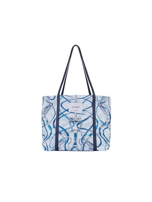 Hey Pilota Scarf Shopper Shoulder Bag - Blue