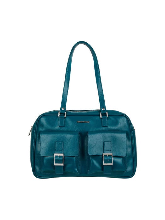 Trapezoid PK Shoulder Bag - Blue