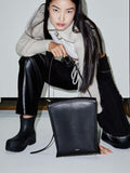 Harp-Half Shoulder Bag - Black