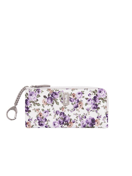 Magpie Slim Zipper Pouch - Off White