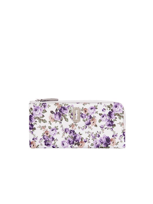Magpie Slim Zipper Pouch - Off White
