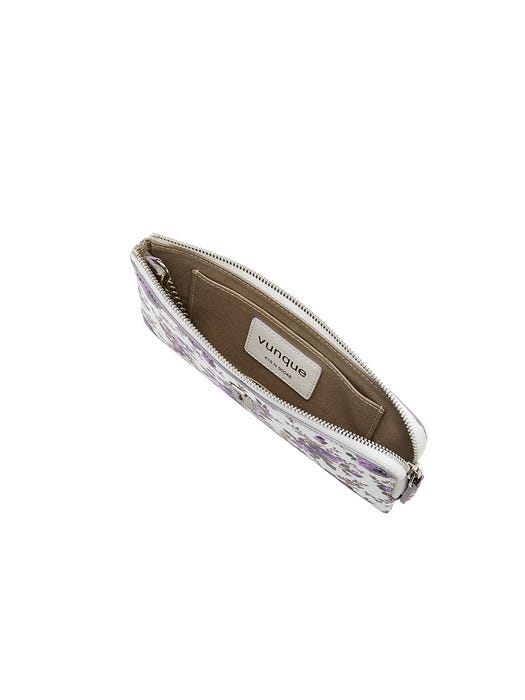 Magpie Slim Zipper Pouch - Off White