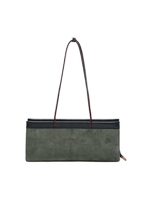 Diana Suede Shoulder Bag S - Khaki