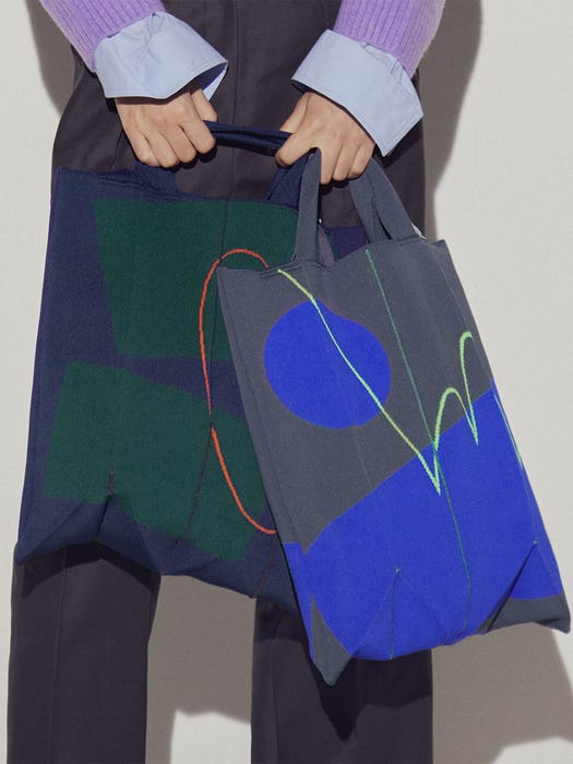 Lucky Pleats Knit SOC Bag X Medium