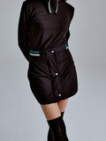 Lightweight Quilted Padded Skirt - Black
