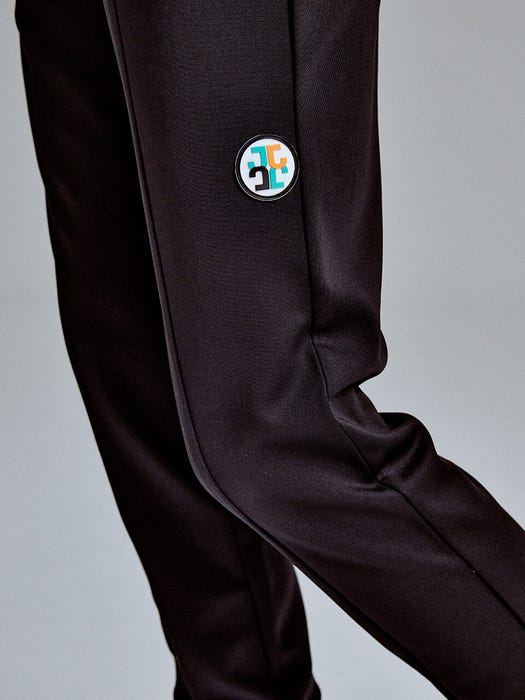 Signature Line Jogger Track Pants - Black