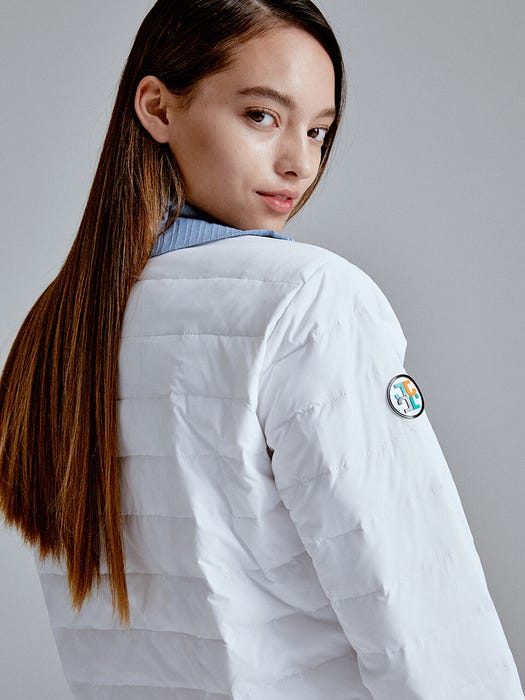 Circle Wappen Lightweight Cropped Padded Jacket WT