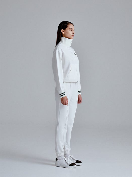 Circle Wappen Cropped Zip-Up Track Jacket