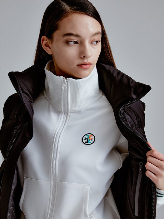 Circle Wappen Cropped Zip-Up Track Jacket