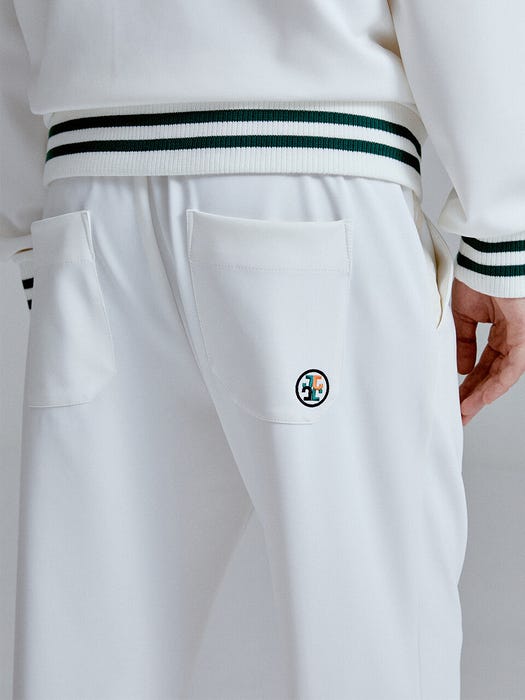 Signature Line Track Pants - White