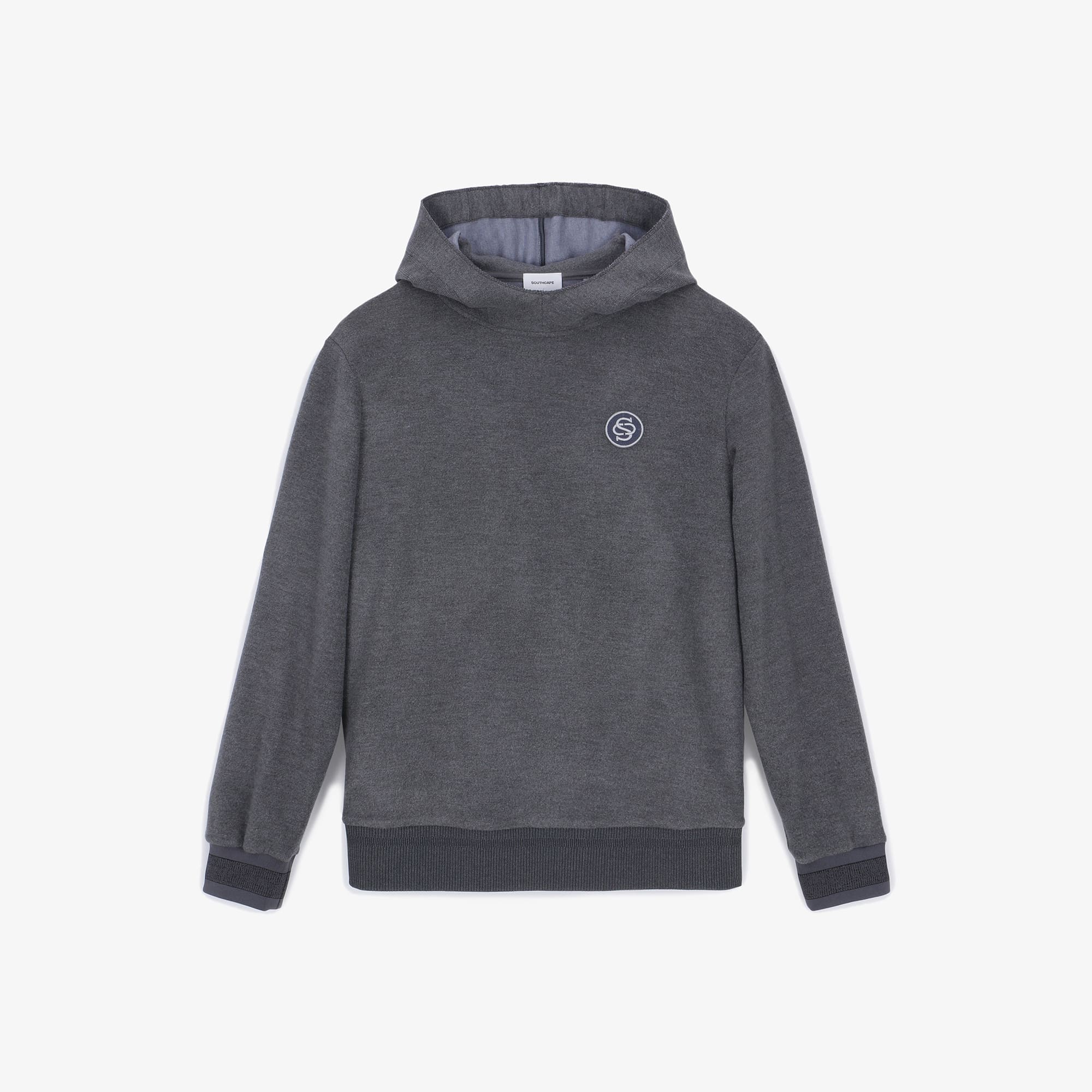 Men's Basic Hooded Sweatshirt - Melange Gray