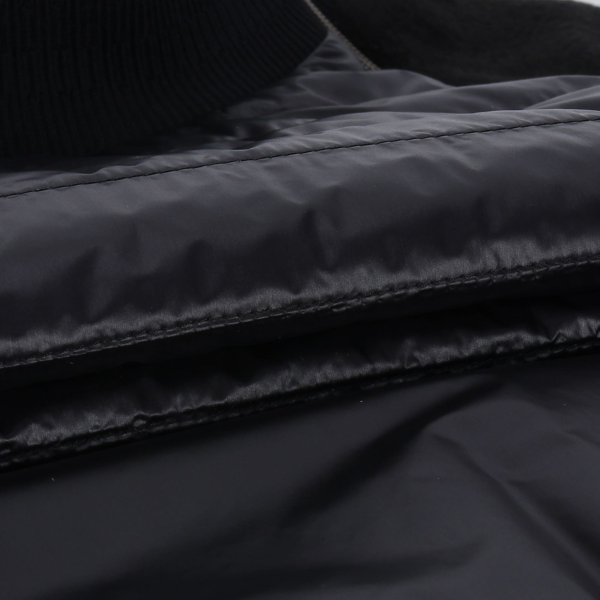 Men's Half Neck Padded Anorak - Black