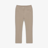 Women's Incision Line Slim Pants - Beige