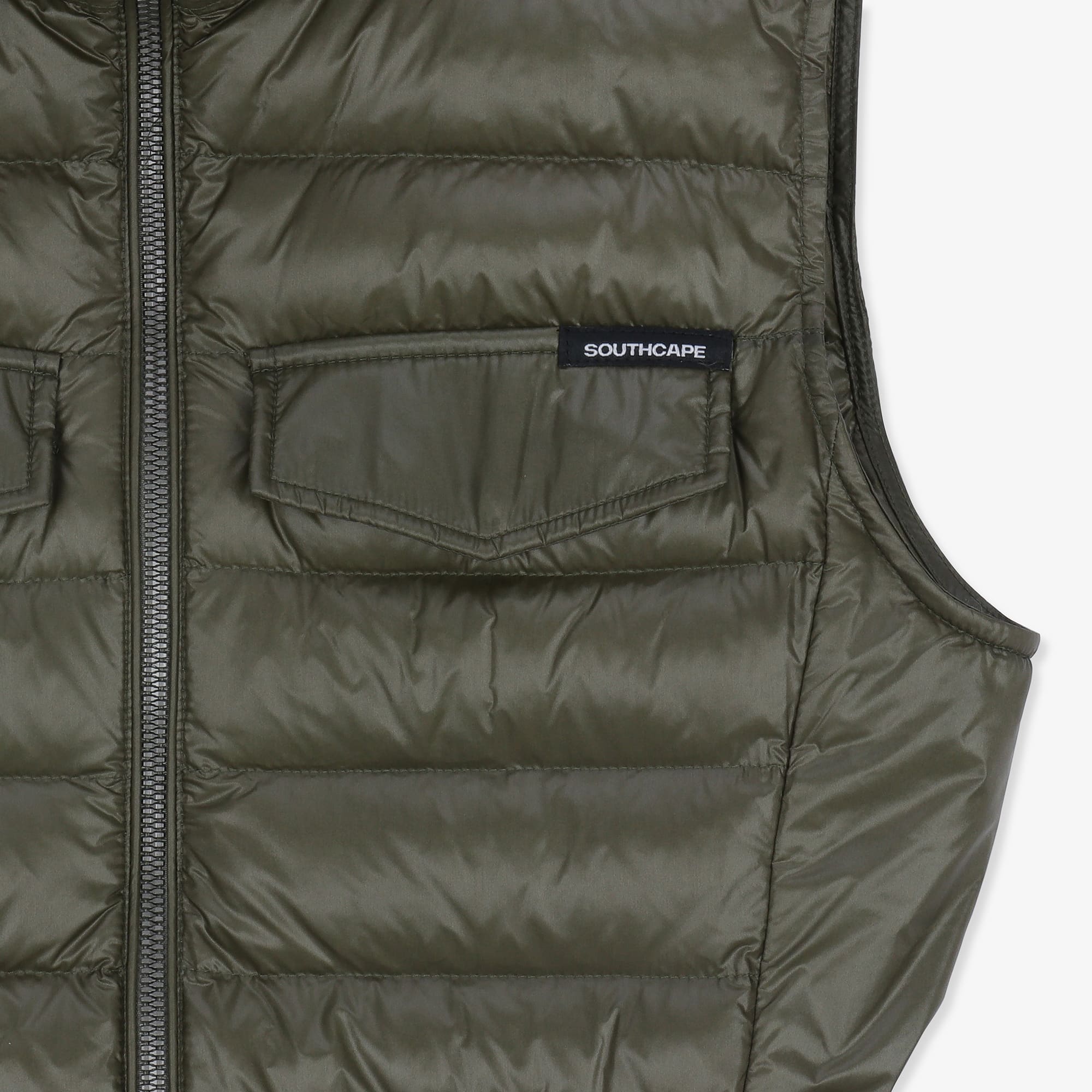 Women's 21 Waistband Down Vest - Khaki