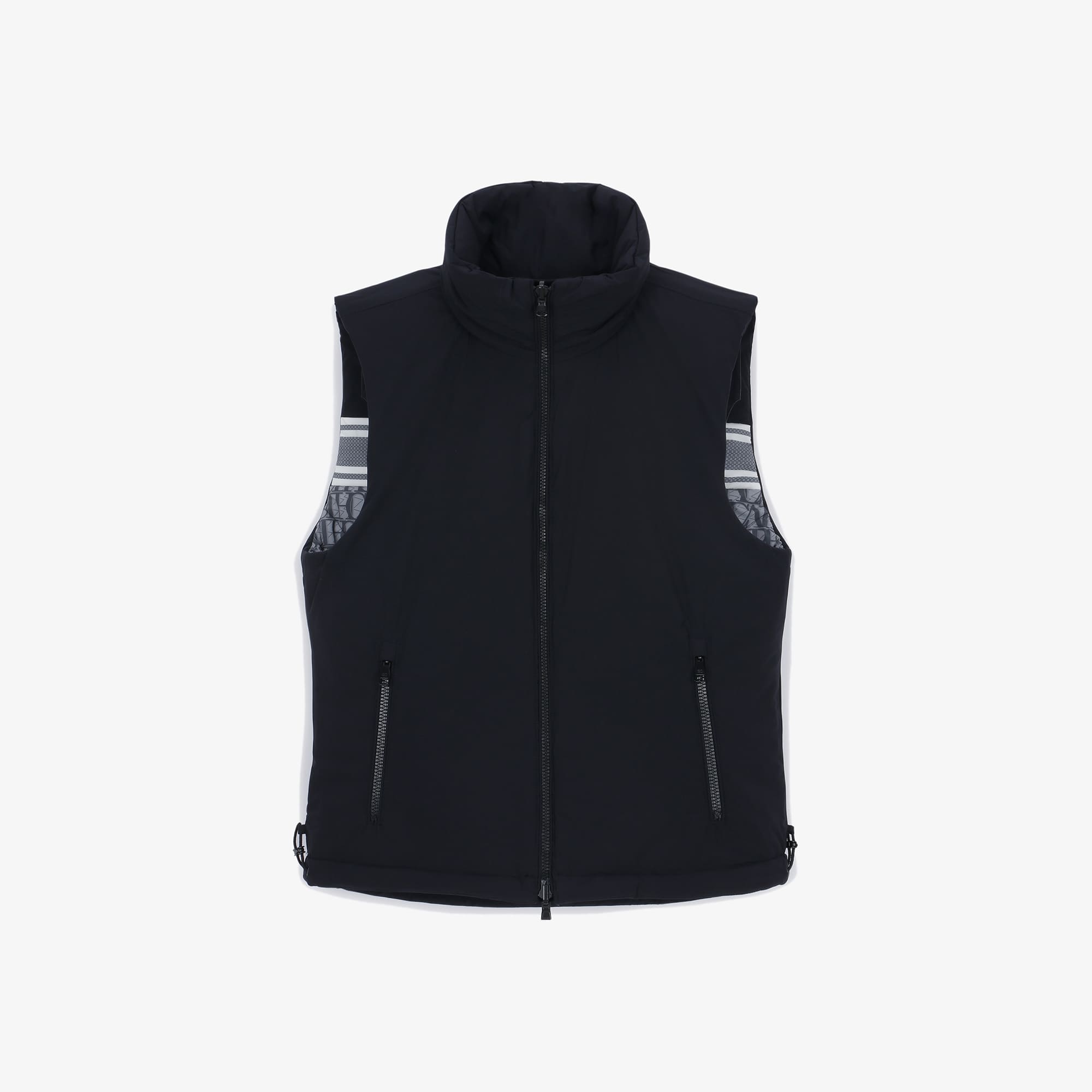 Men's Reversible Monogram Down Vest - Grey