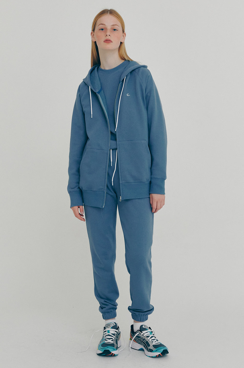 Active Hoody Zip-Up - Blue