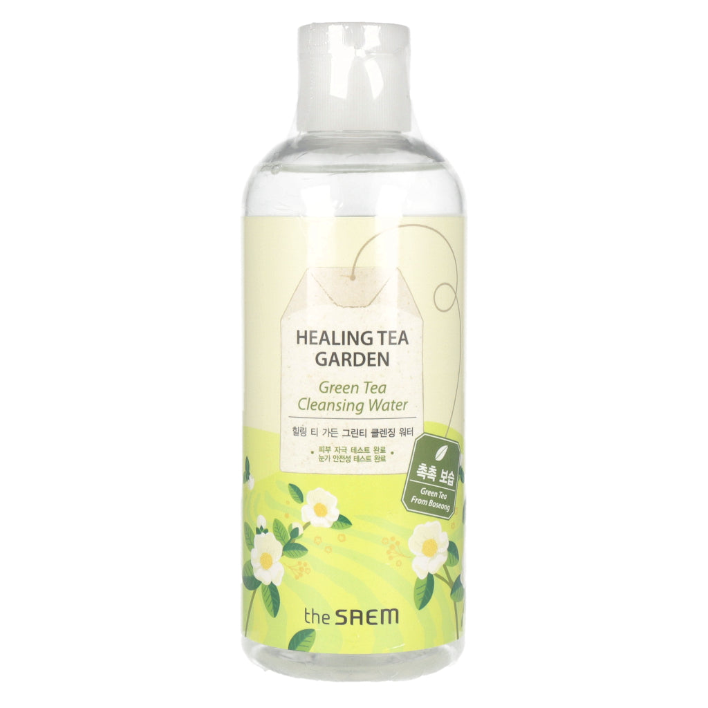 the SAEM Healing Tea Garden Green Tea Cleansing Water 300ml - Dodoskin