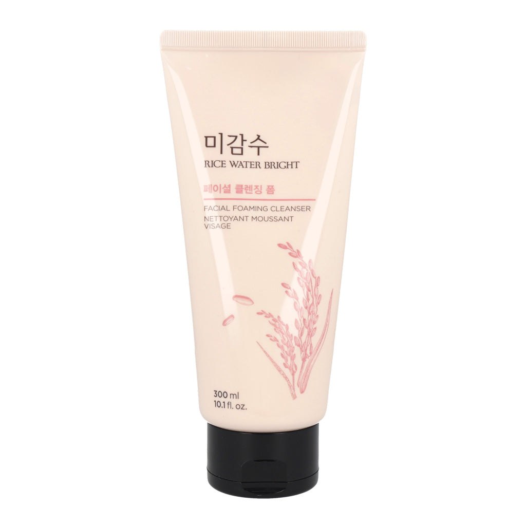 The FACE Shop Rice Water Bright Facial Foaming Cleanser 300ml - Dodoskin