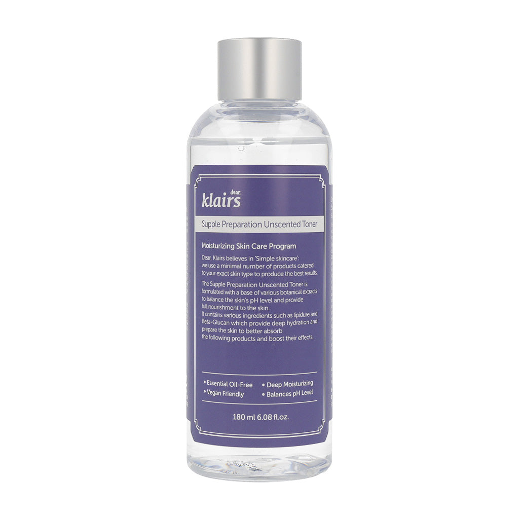 Klairs Supple Preparation Unscented Toner 180ml - Dodoskin