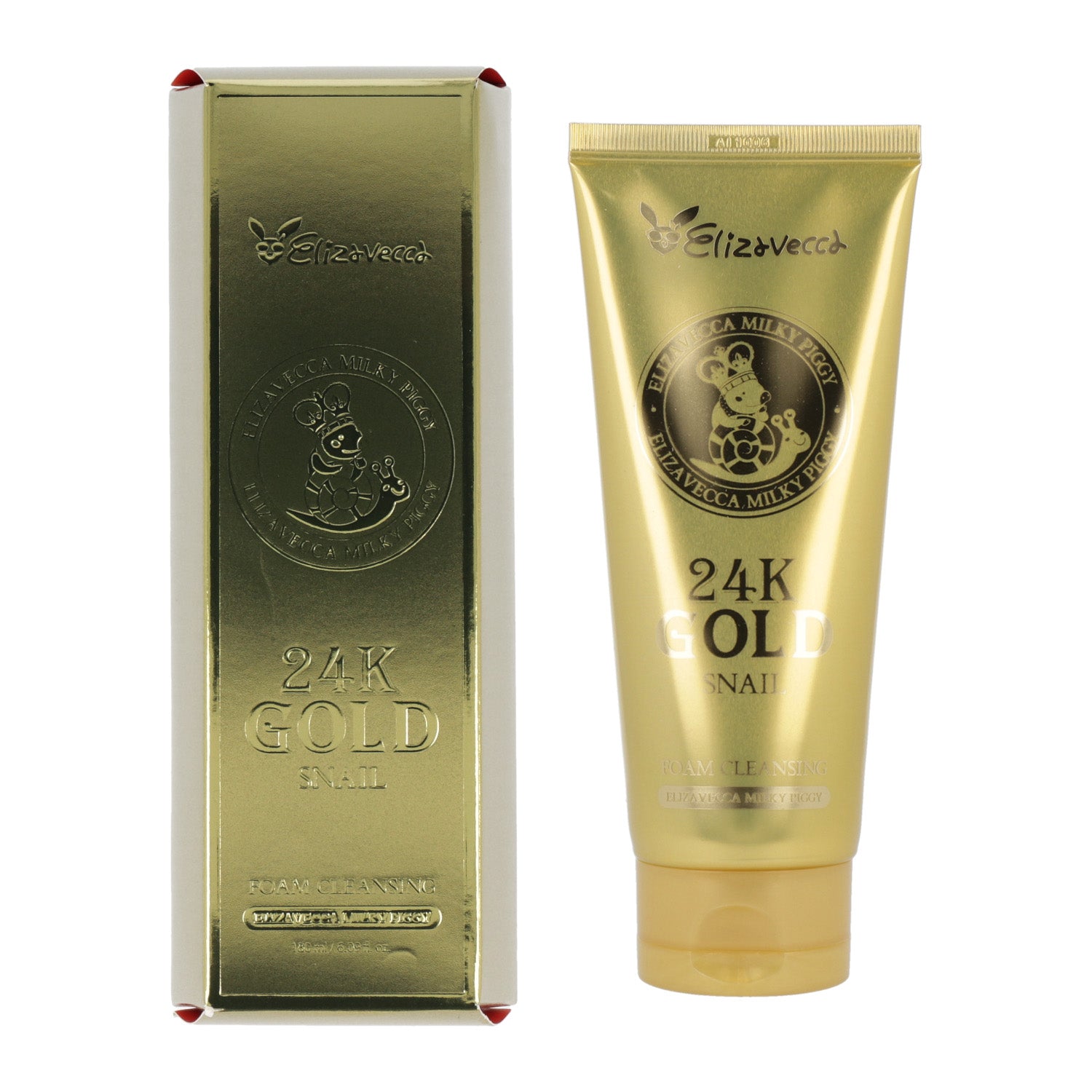 Elizavecca Milky Piggy 24k gold snail Cleansing Foam 180ml - DODOSKIN