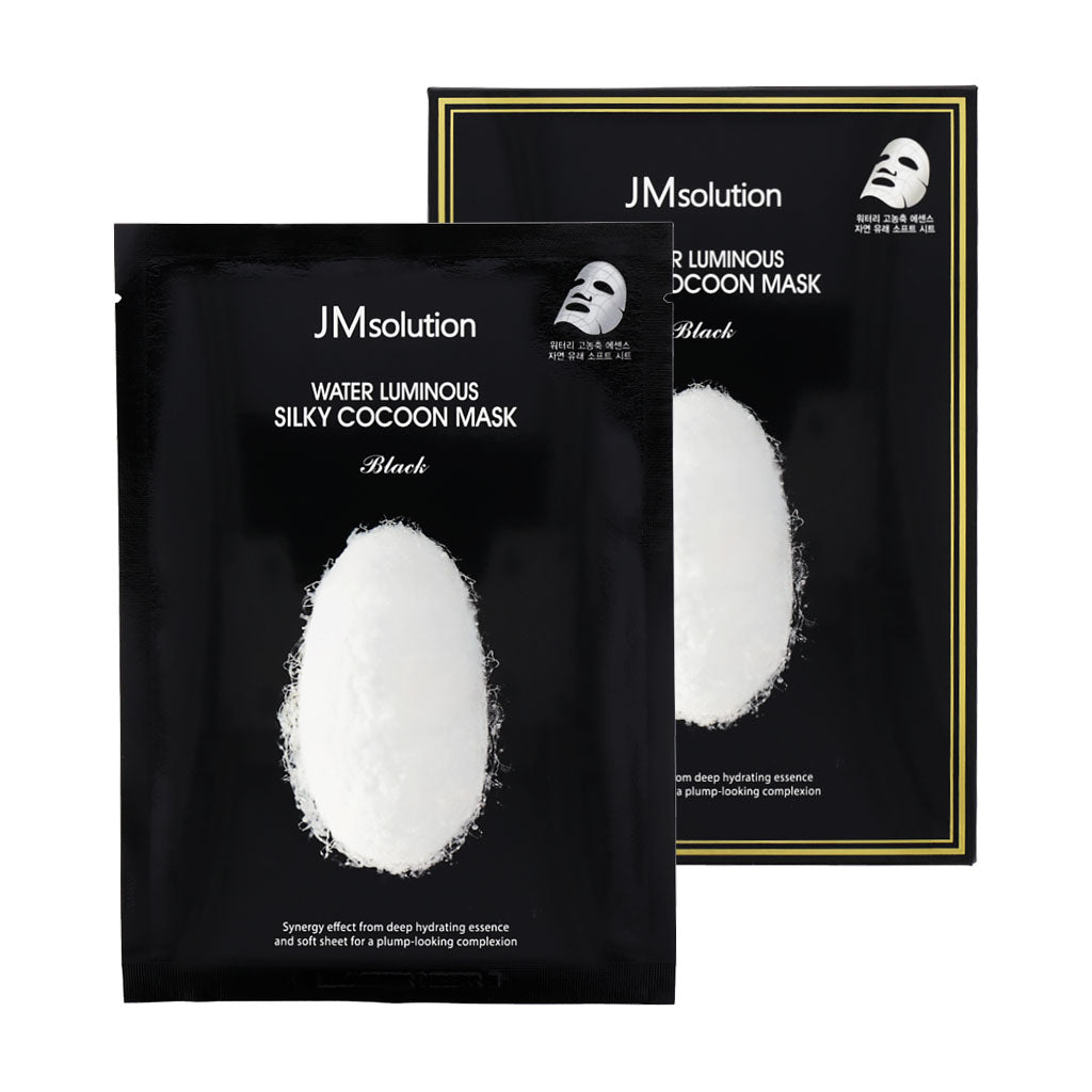 JM Solution Water Luminous Silky Cocoon Mask Black 10ea - Dodoskin