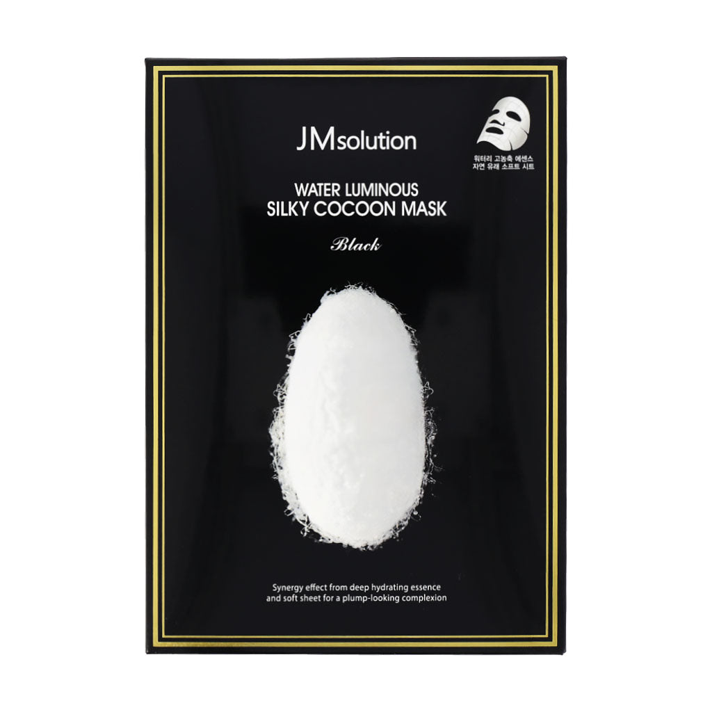 JM Solution Water Luminous Silky Cocoon Mask Black 10ea - Dodoskin