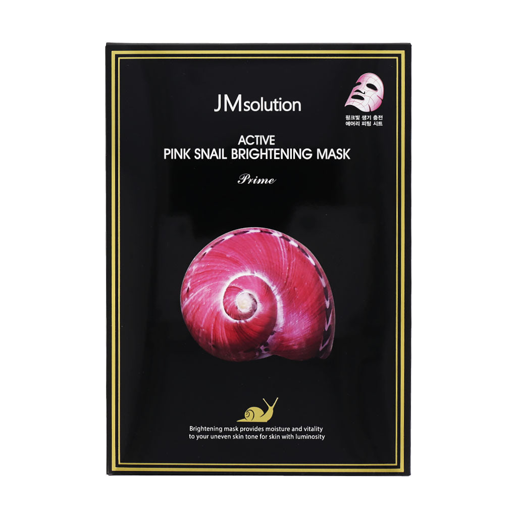 JM Solution Active Pink Snail Brightening Mask Prime 10ea - Dodoskin