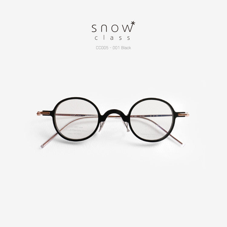 Jongpil Kim Glasses Snow Class CC005-001 - Special Black