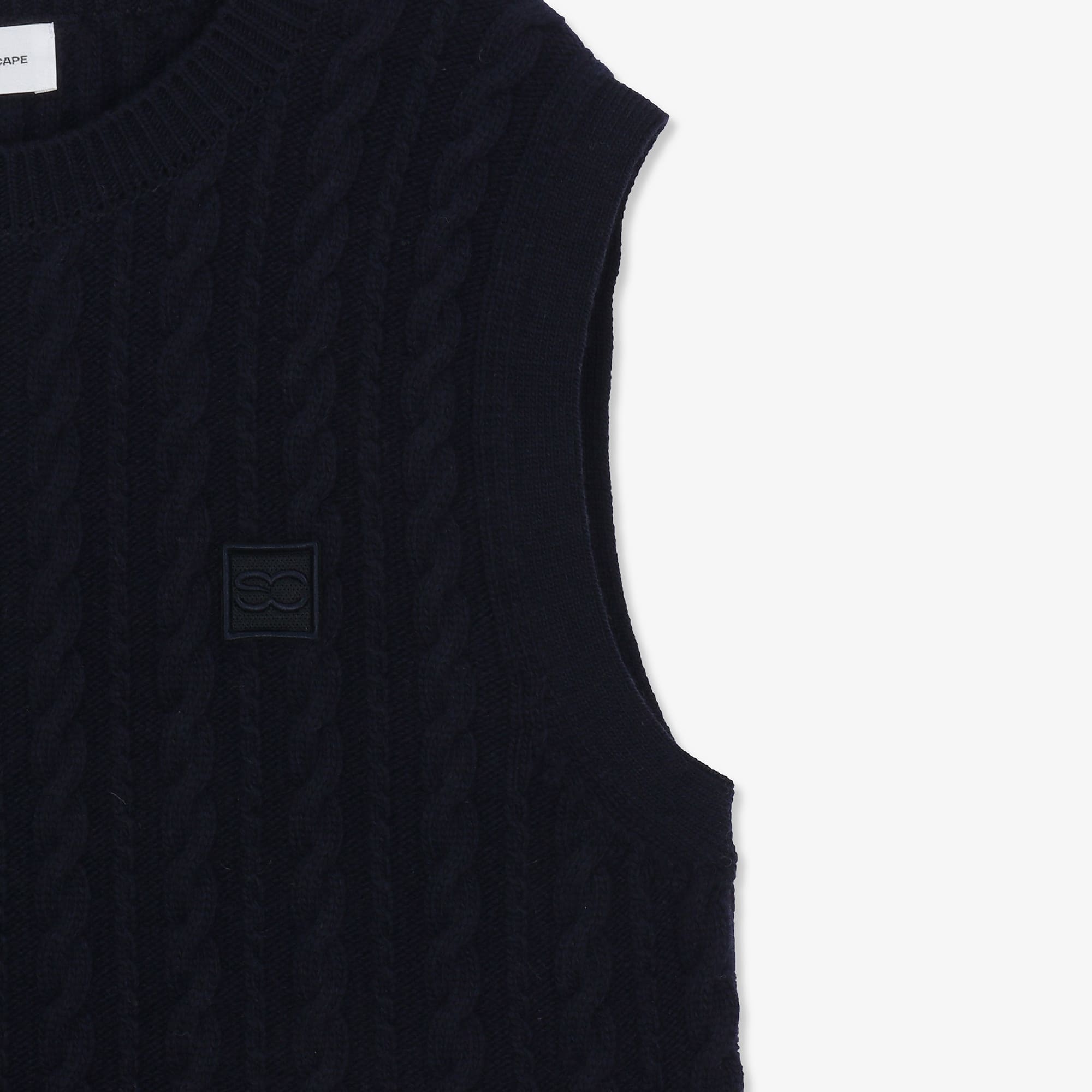 Men's Bottom Stripe Knit Vest - Navy