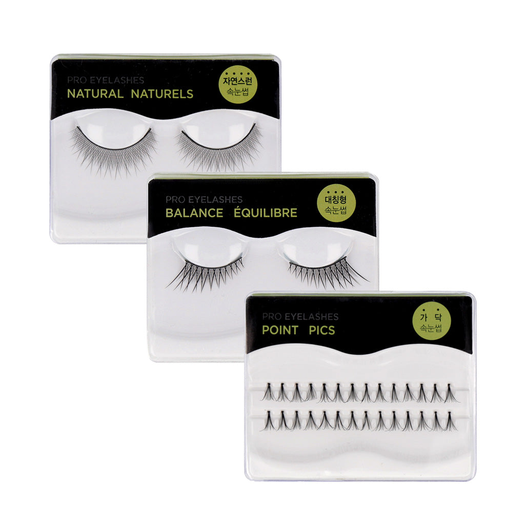 THE FACE SHOP Daily Pro Eyelashes #01 Natural / #03 Balance / #06 Point - Dodoskin