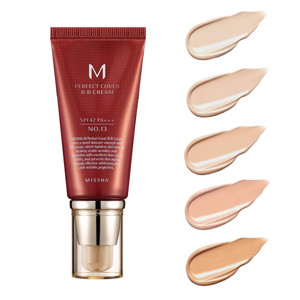 MISSHA M Perfect Cover BB Cream SPF42 PA+++ 50ml #13 #21 #23 #25 #27 - Dodoskin