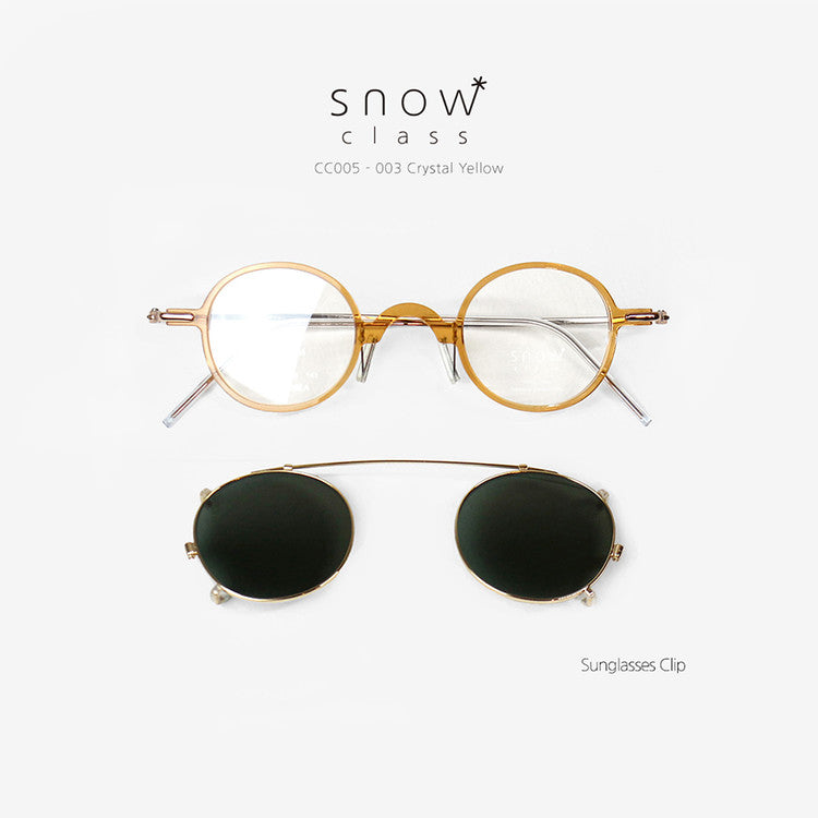 Jongpil Kim Glasses Snow Class CC - Sunglasses Clip