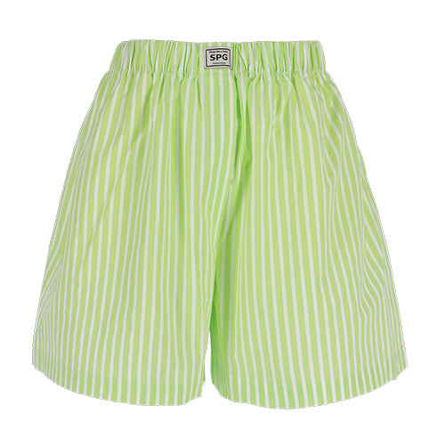 green stripe shorts