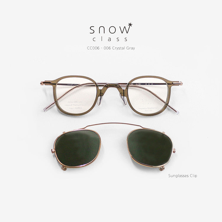 Jongpil Kim Glasses Snow Class CC - Sunglasses Clip