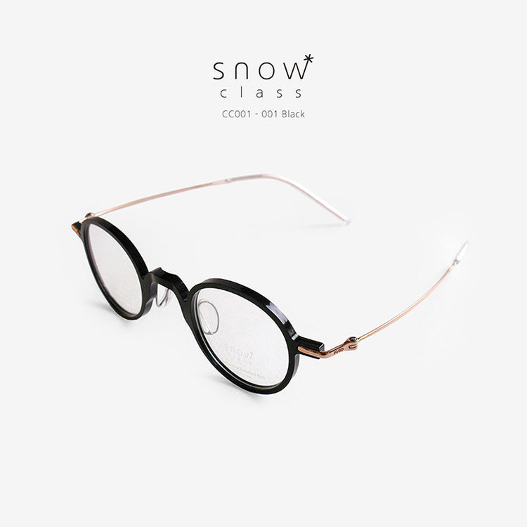 Jongpil Kim Glasses Snow Class CC001-001 - Special Black